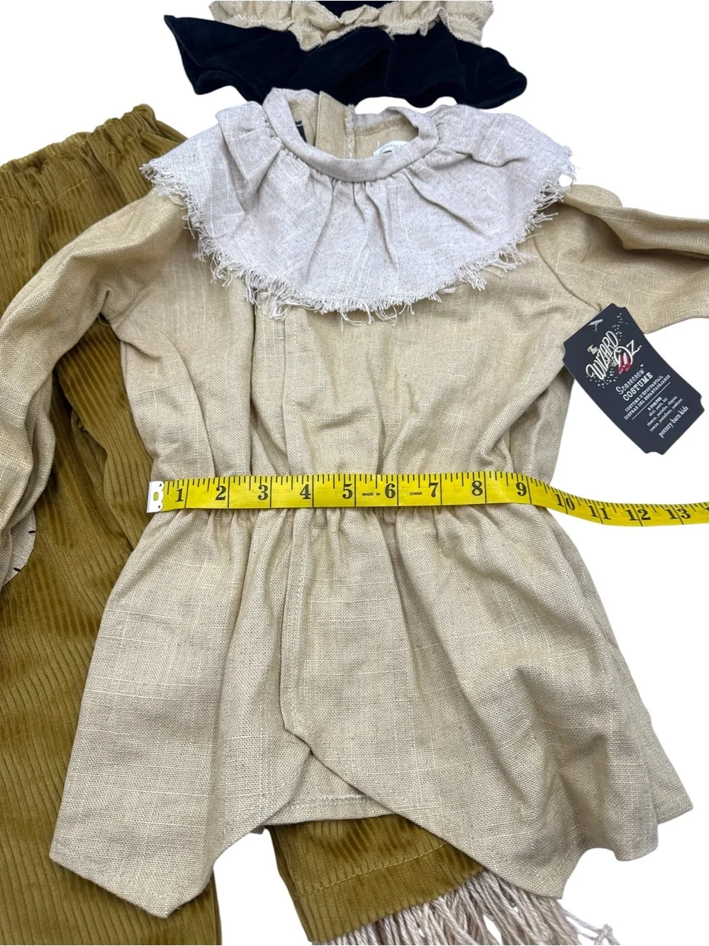 Pottery Barn Kids Wizard of Oz Scarecrow Halloween Costume 3 Pc Set Size 4-6